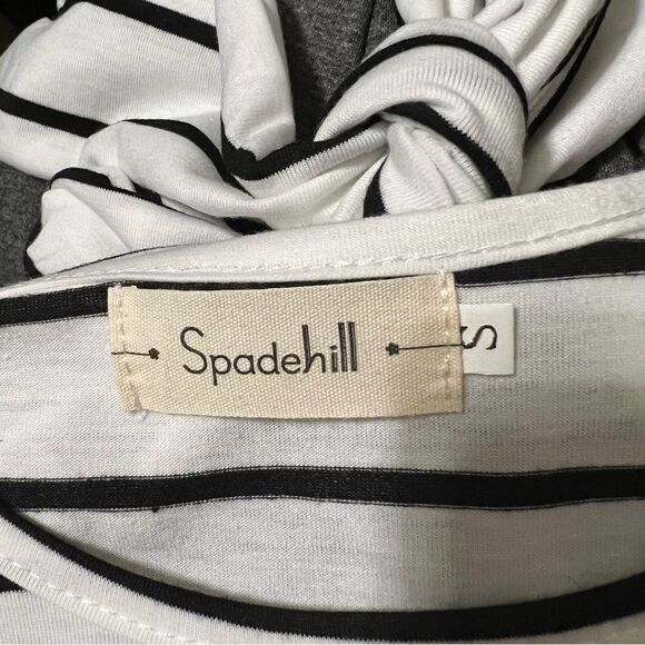 Spadehill  Midi Dress Gray White & Black size Small - Picture 6 of 7